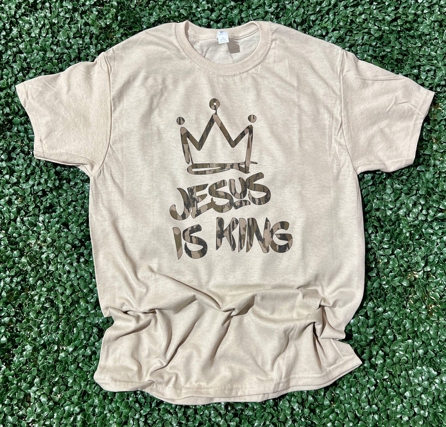 Jesus Is King On Sand Tee