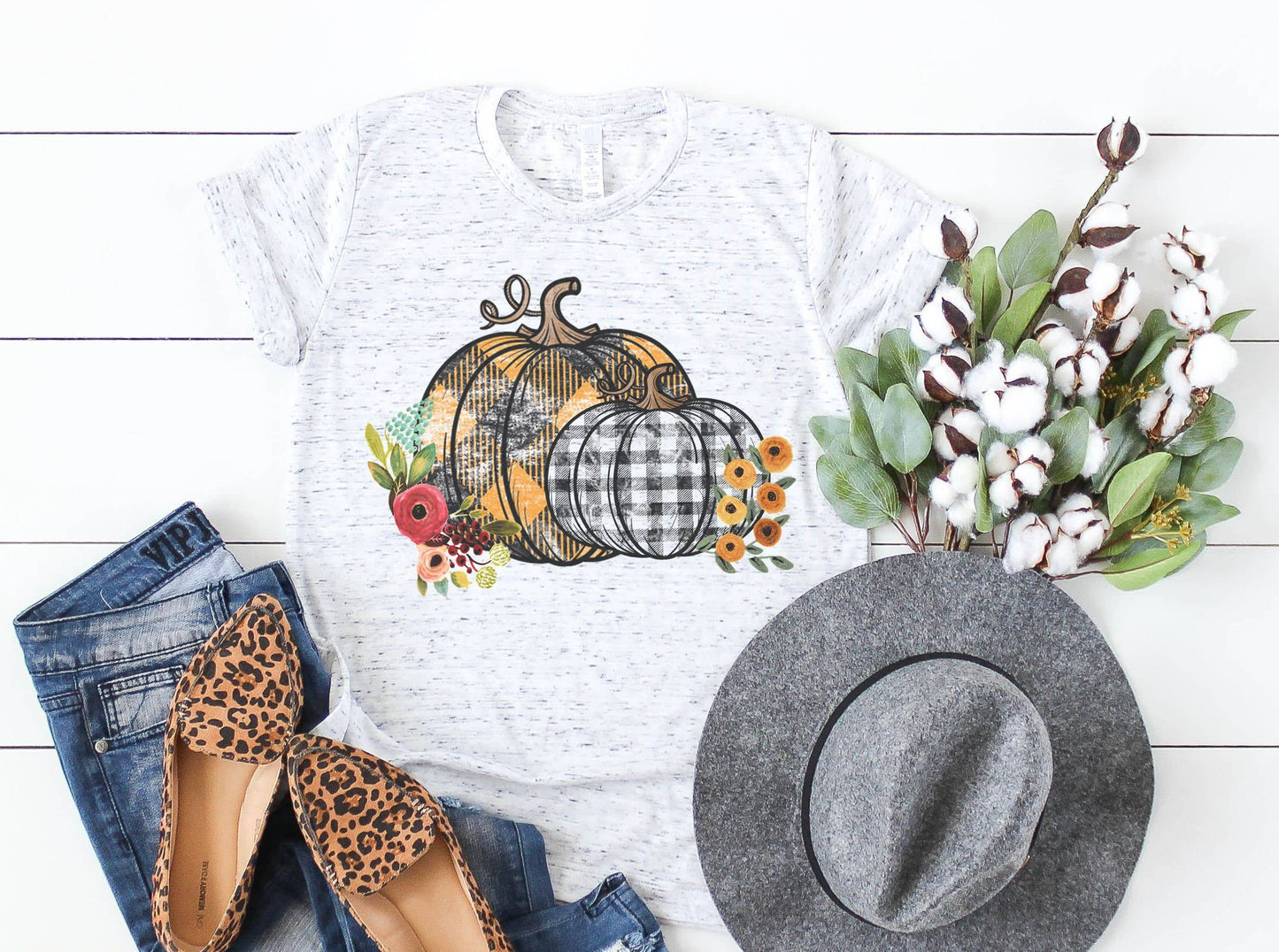 Buffalo Plaid Pumpkins | Pumpkin Shirt