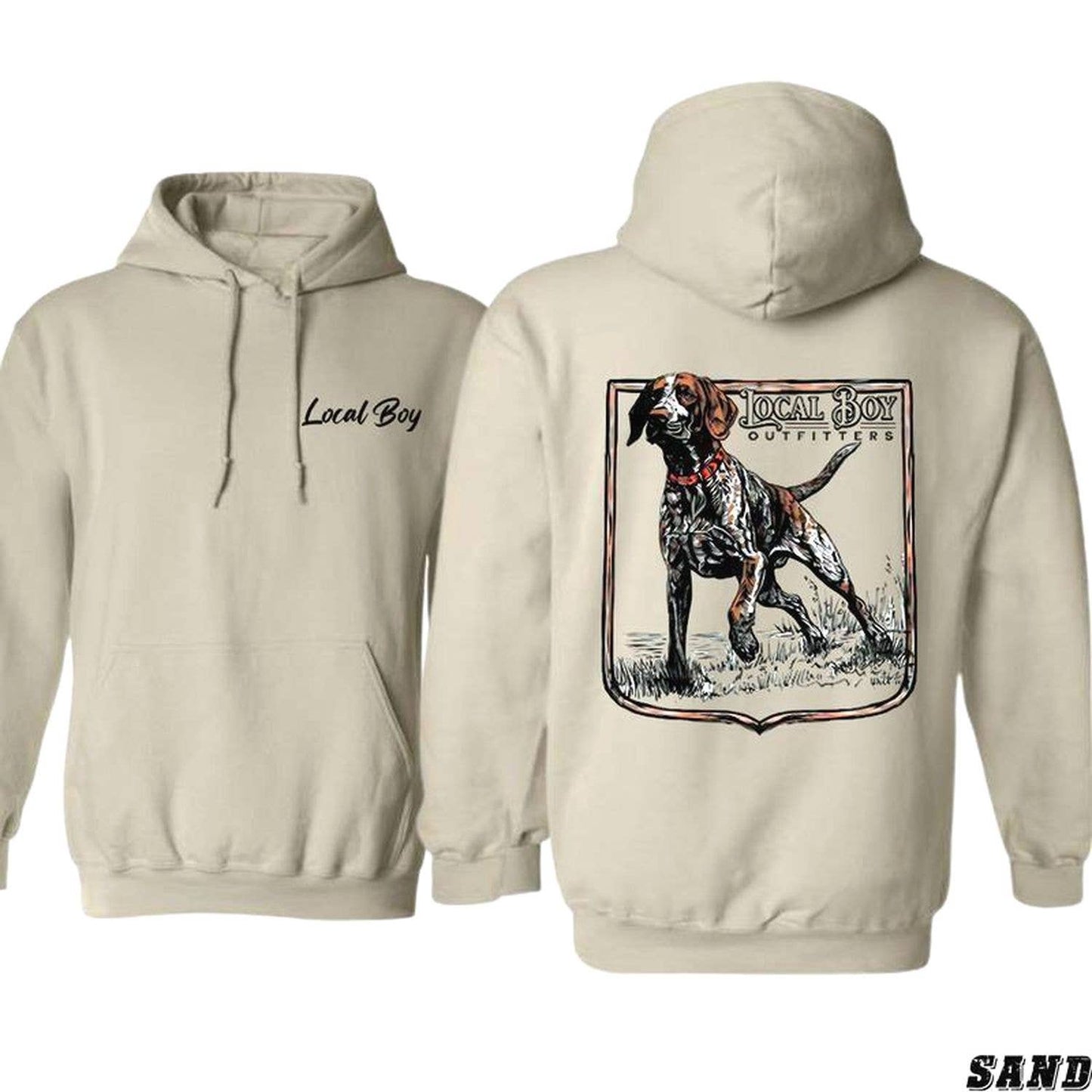 Outfitters T-Shirt - Stylish Hunting Dog Graphic