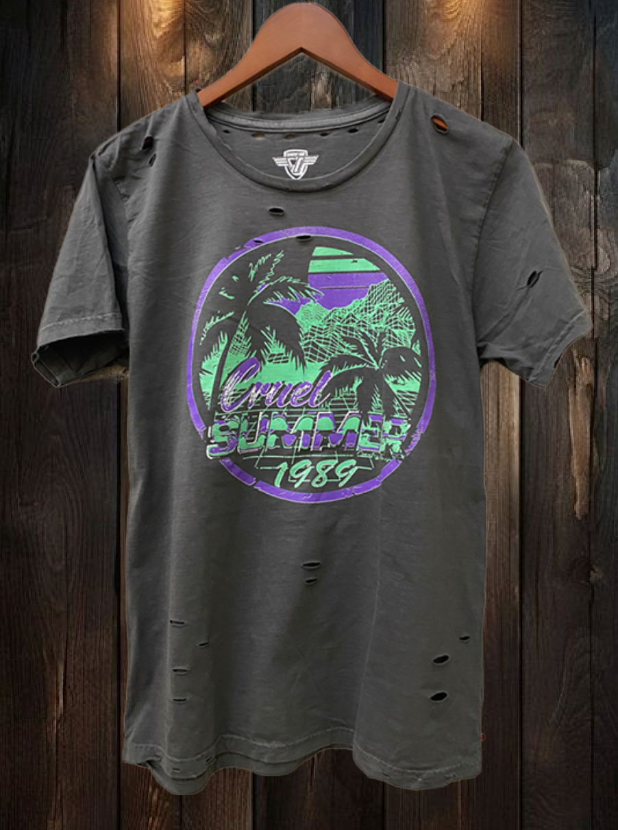 Cruel Summer 1989 Vintage Distressed T-Shirt