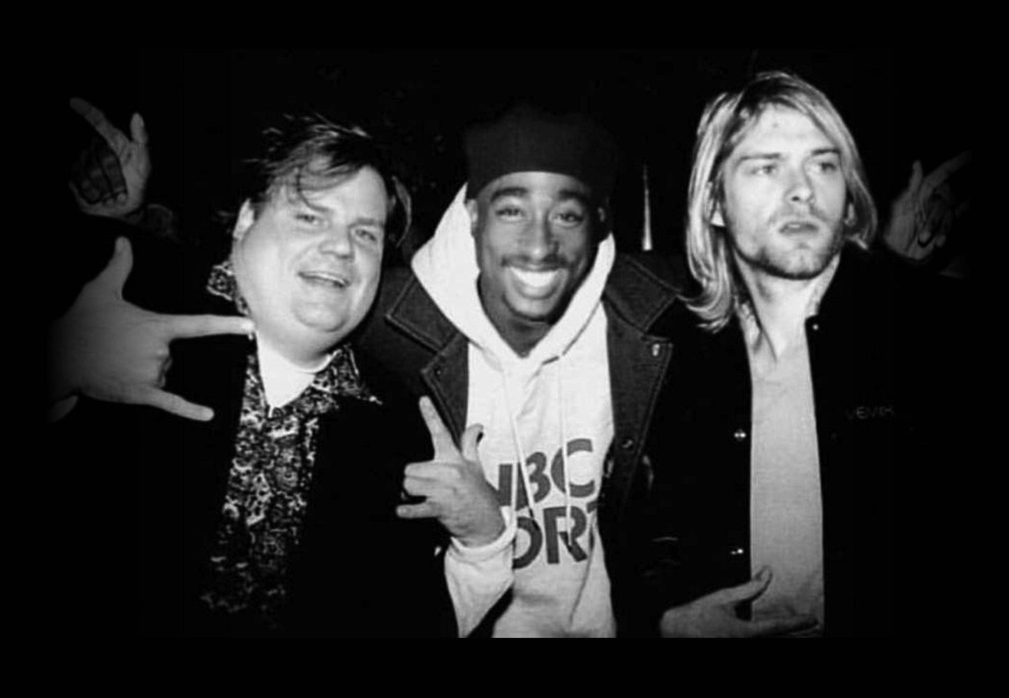 Legendary Icons Party Shirt - Cobain, Shakur, Farley & More