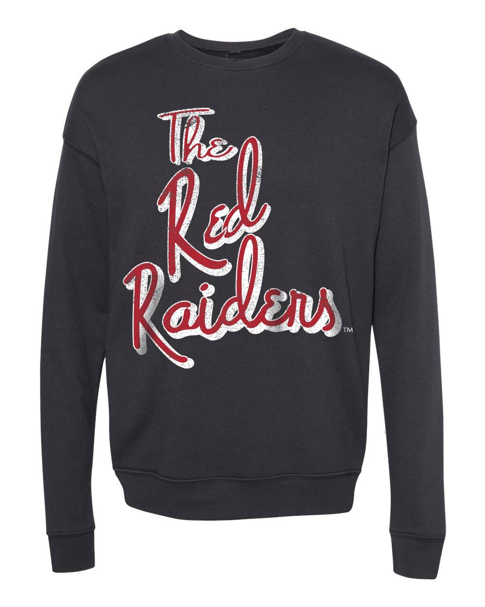 Texas Tech Red Raiders Beverly Charcoal Thrifted Sweatshirt