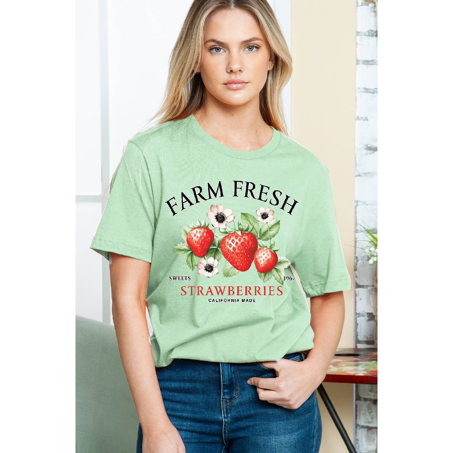 Farm Fresh Strawberries Short Sleeve Tee