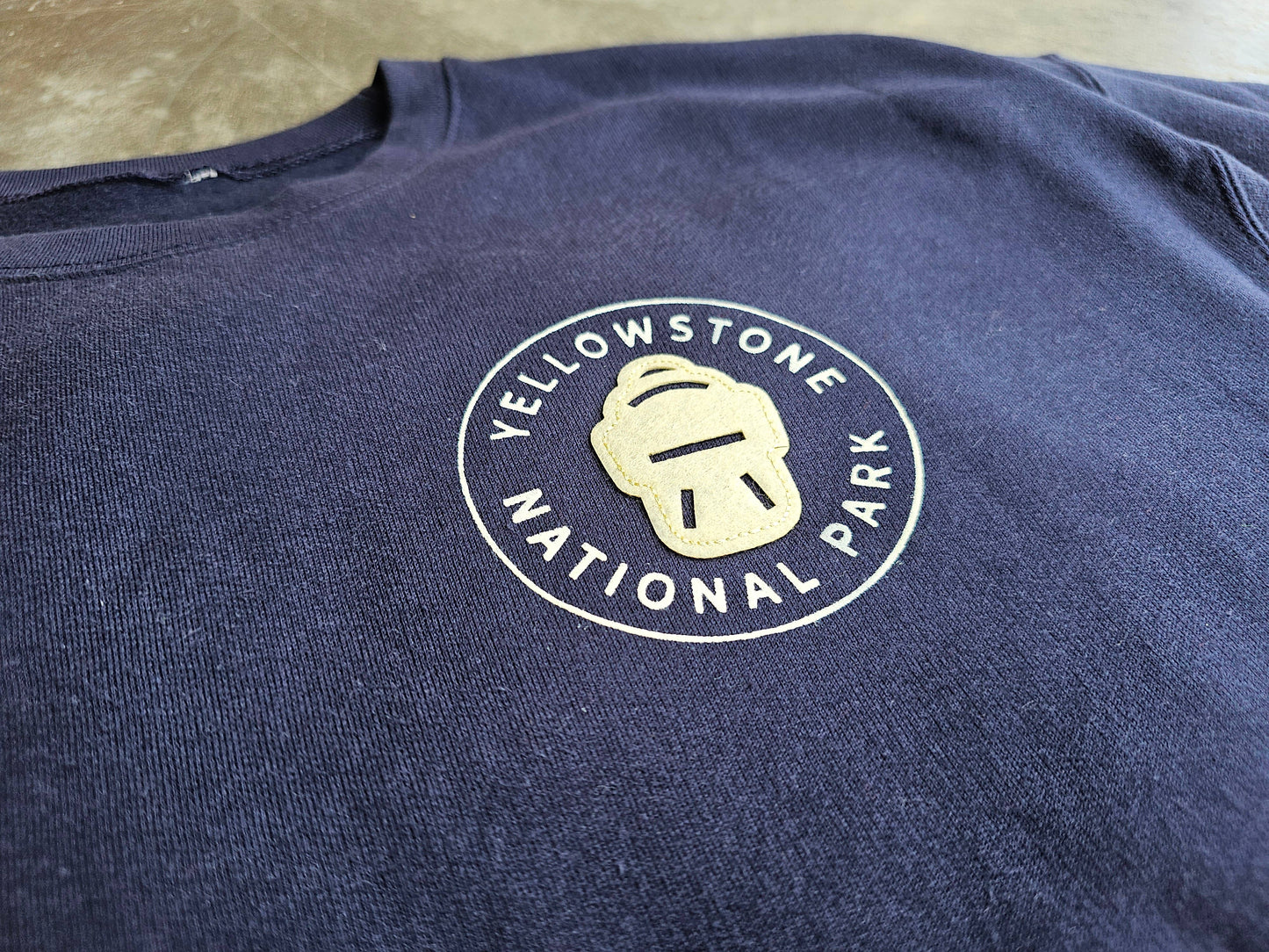 National Parks - the Backpack Felt Crewneck Sweatshirt