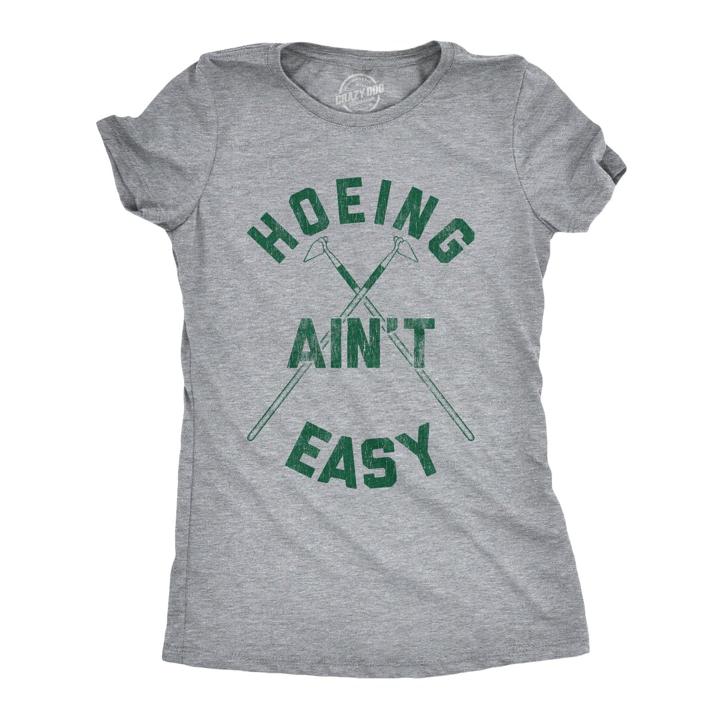 Hoeing Ain't Easy Women's Tshirt Earth Graphic Tee Western