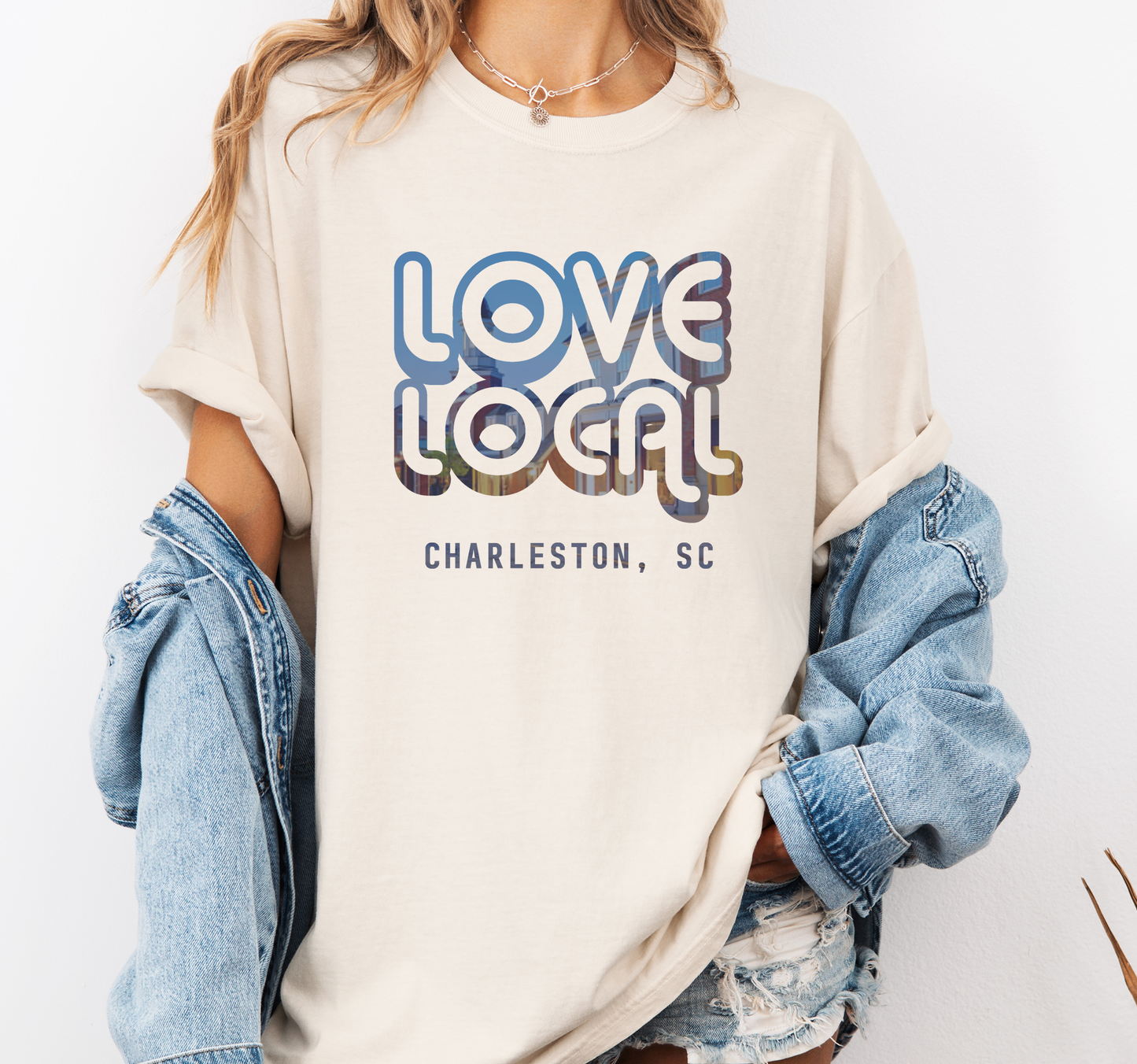 Love Local Custom Shirt, Town Name Souvenir Shirt