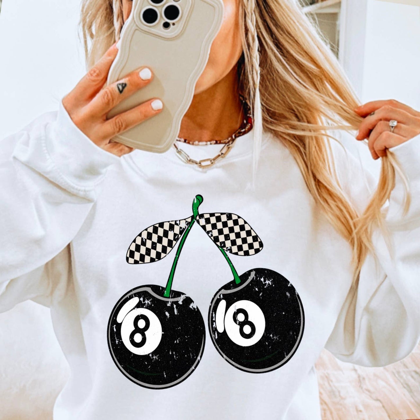 8 Ball Sweatshirt | Retro Sweatshirt | Edgy Sweatshirt
