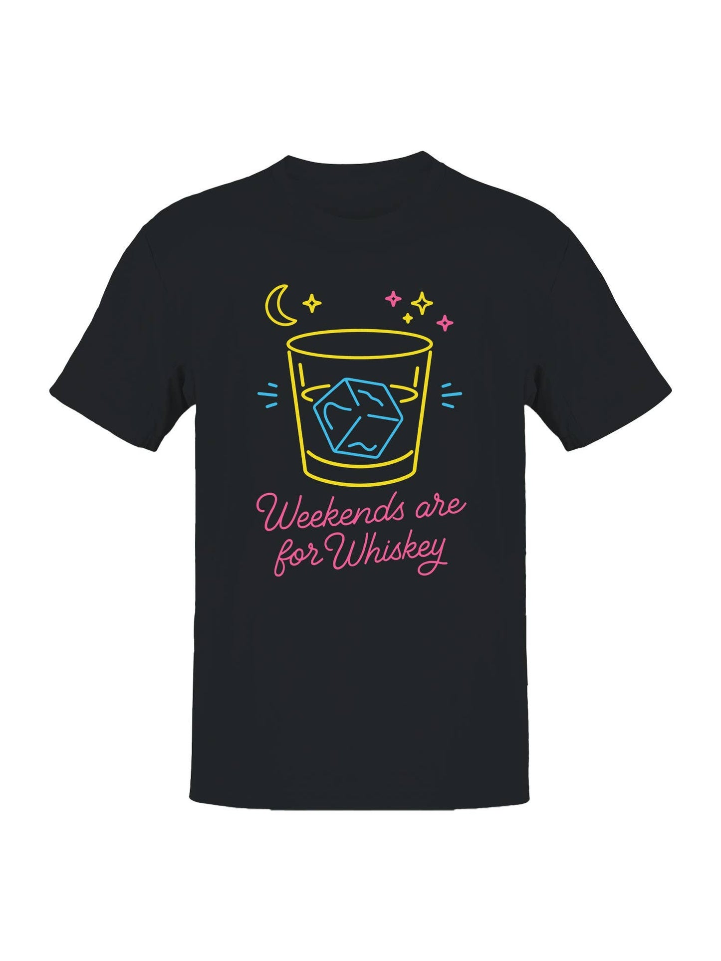 Neon Weekend Whiskey Vibes Men's T-Shirt