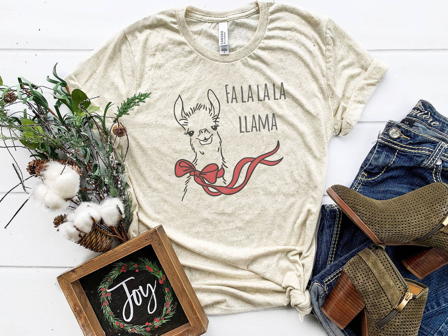 Fa La La La Llama | Holiday Themed Shirt
