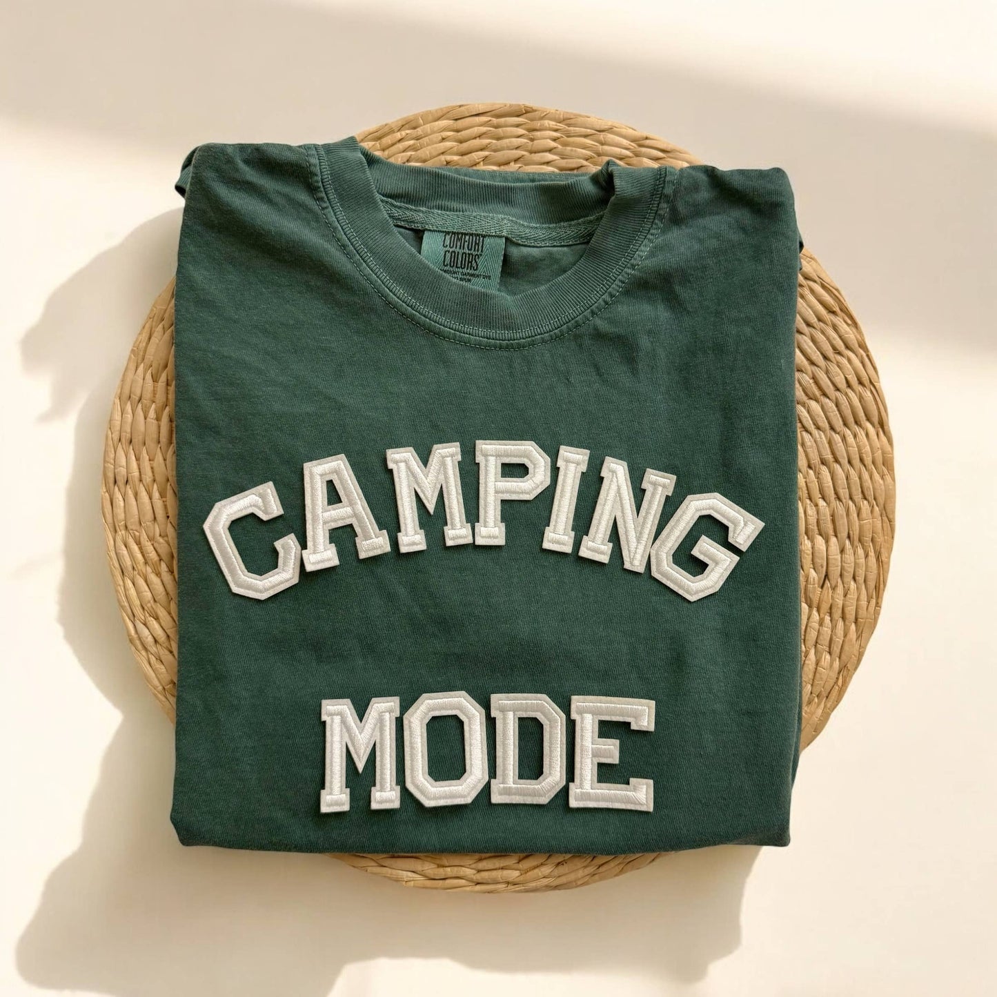 Camping Mode Comfort Colors Short Sleeve Shirt, Camping Gift