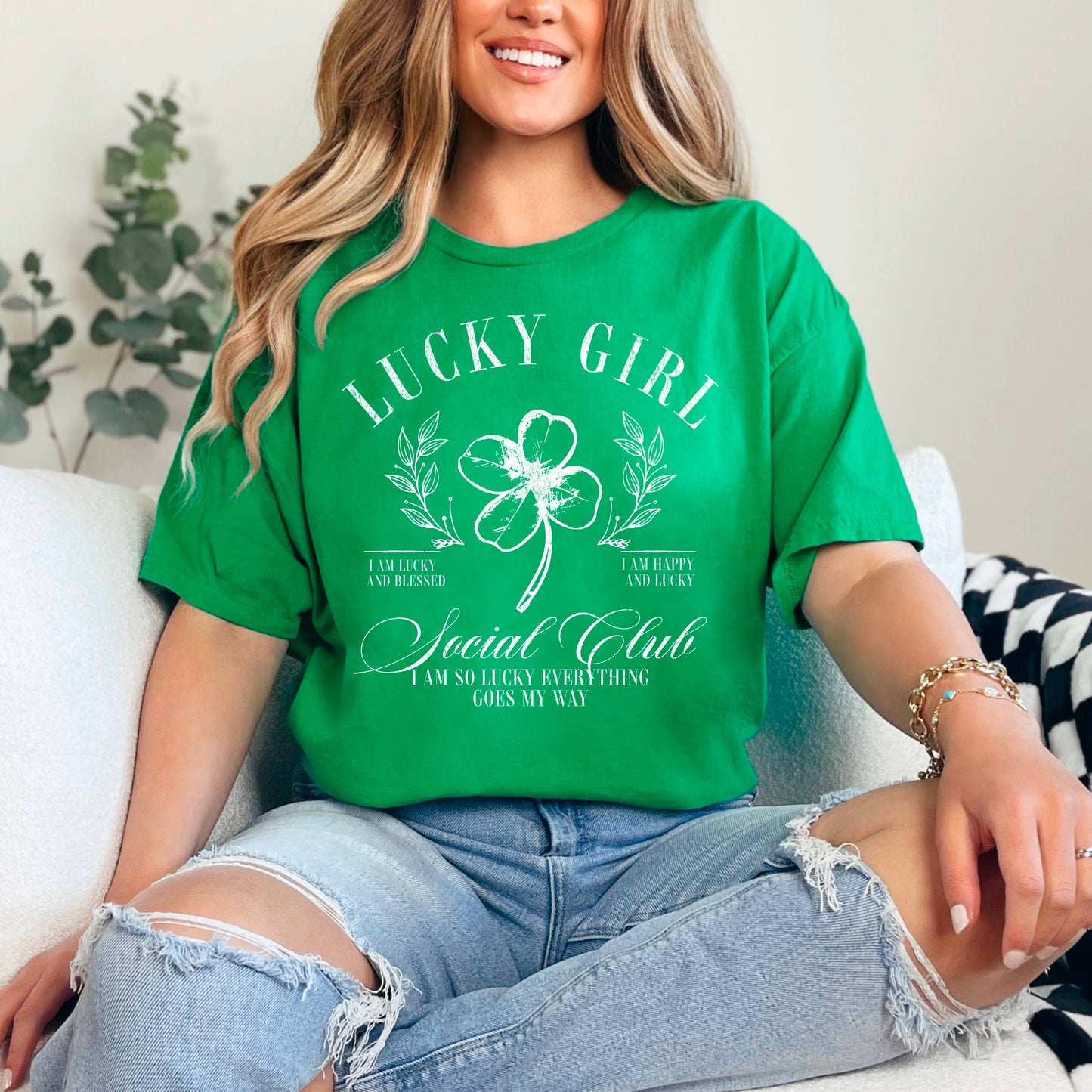 Lucky Girl St. PatrickāS Day Graphic Shirt | Gildan