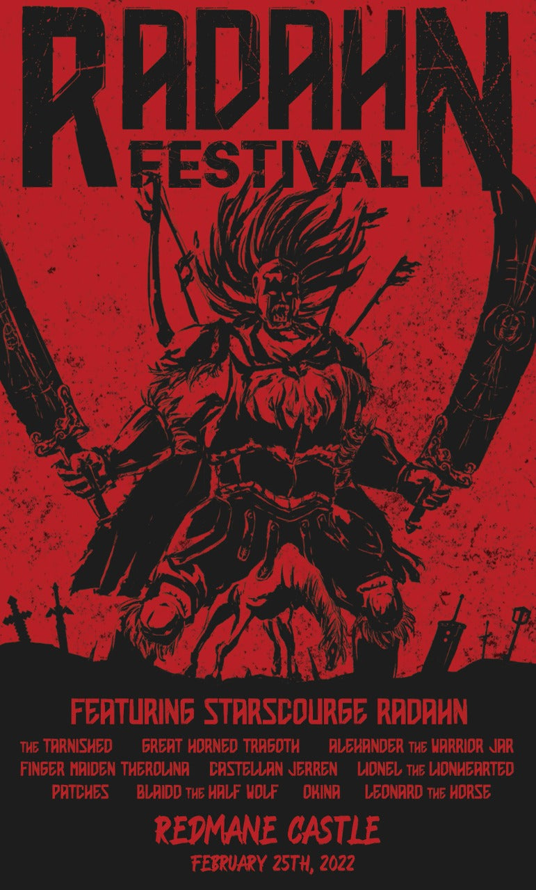 Radahn Festival Half Sleeve Red T-Shirt