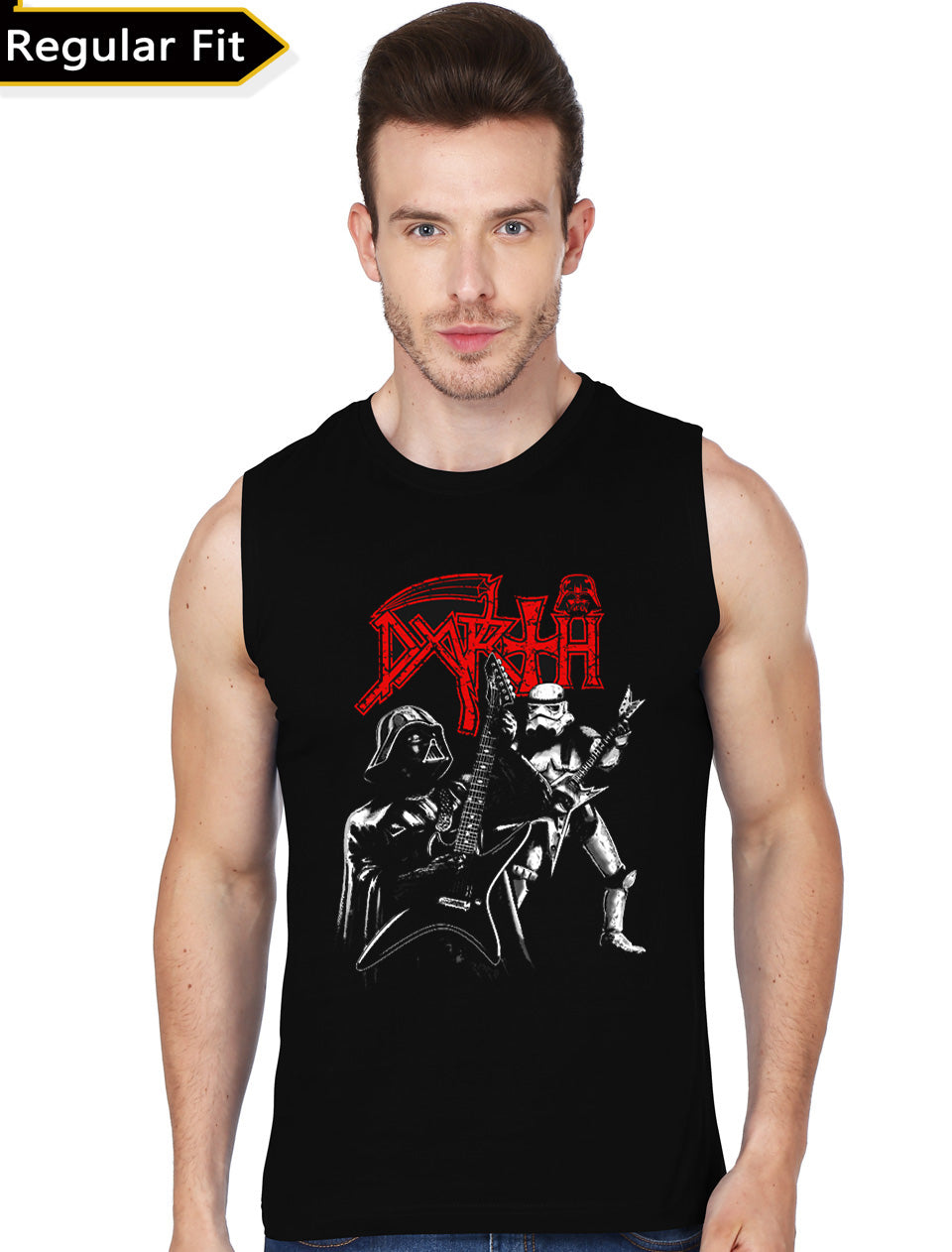 Darth Sleeveless Black T-Shirt