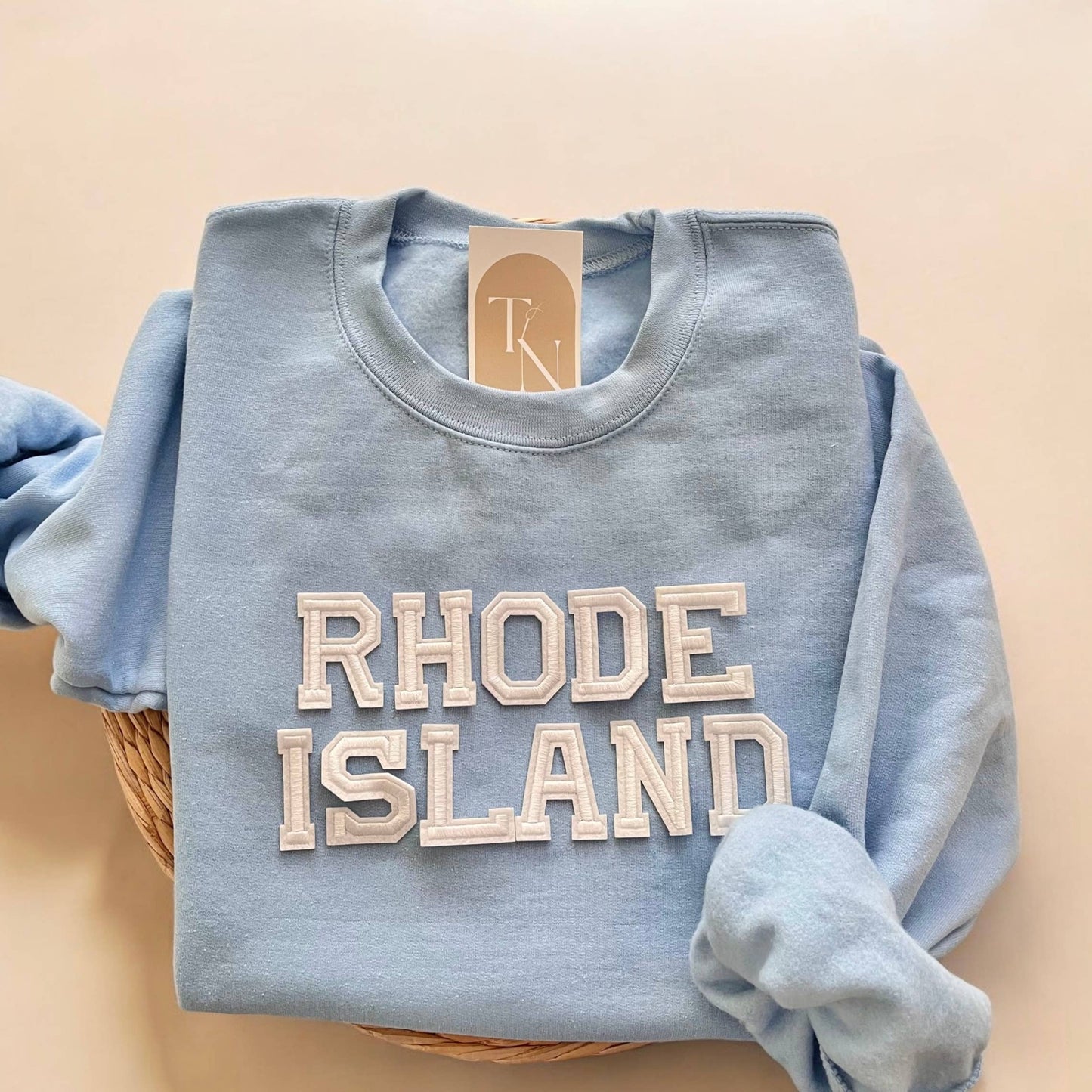 Rhode Island Crewneck Sweatshirt, Coastal Aesthetic