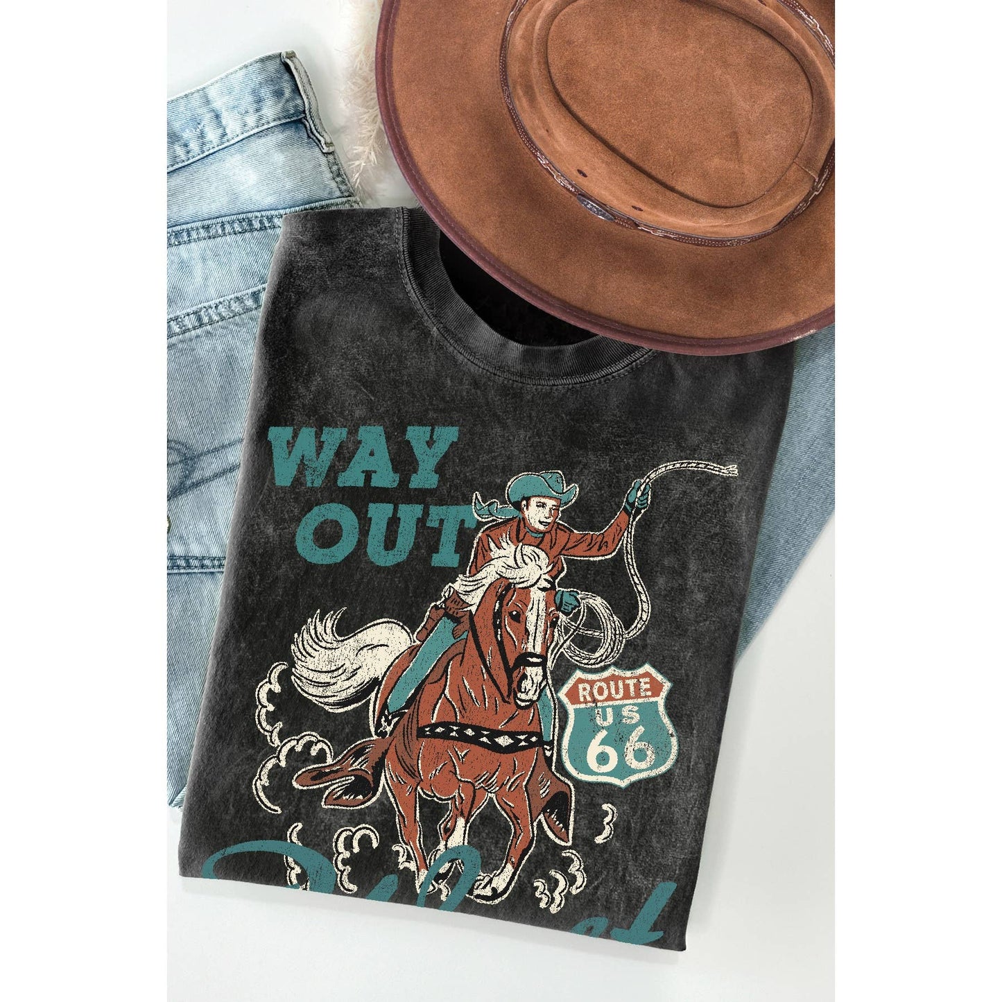 Route 66 - Mineral Wash T Shirt