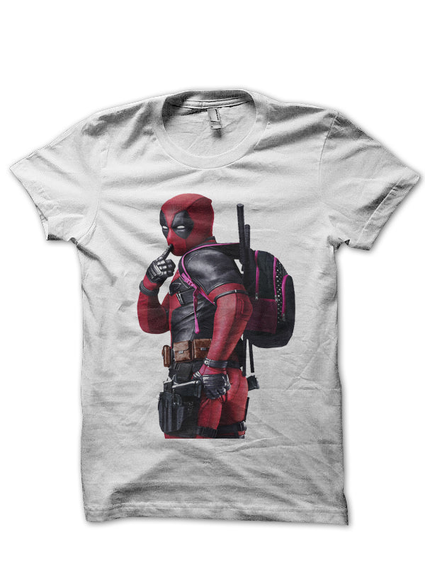 Deadpool White Tee