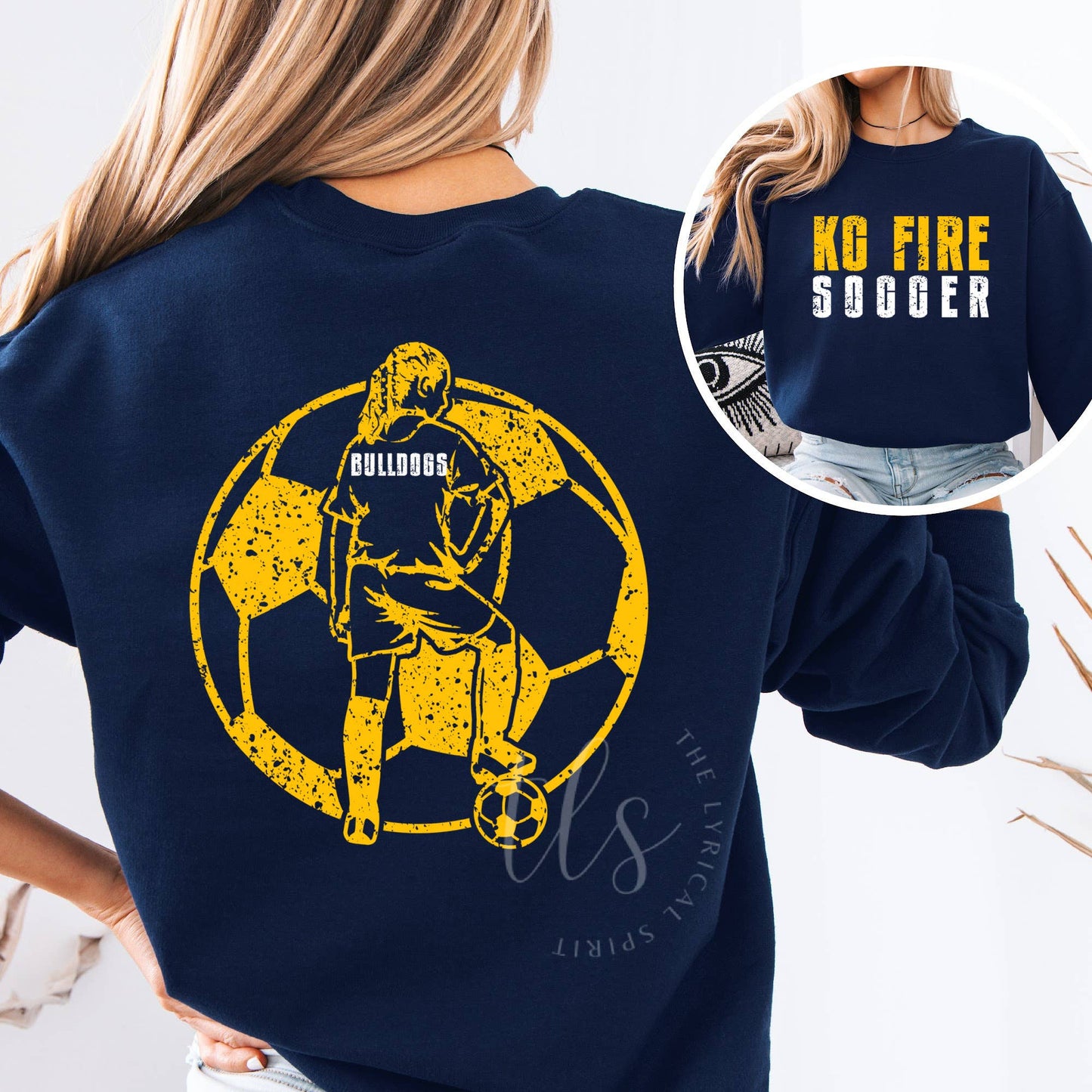 Customizable Girls Soccer Spirit Wear T-Shirt/Sweatshirt
