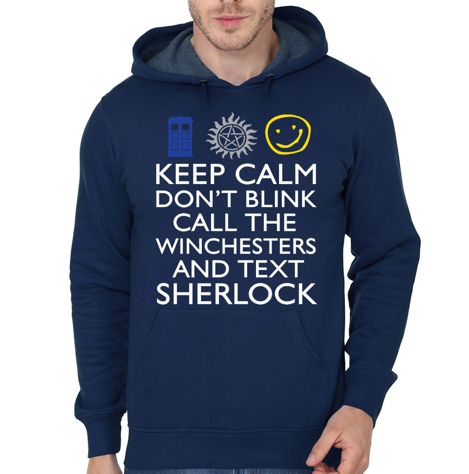 Don’t Blink Navy Blue Hoodie