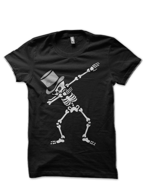 Dab Skeleton Bachelor Party Wedding High Hat T-Shirt