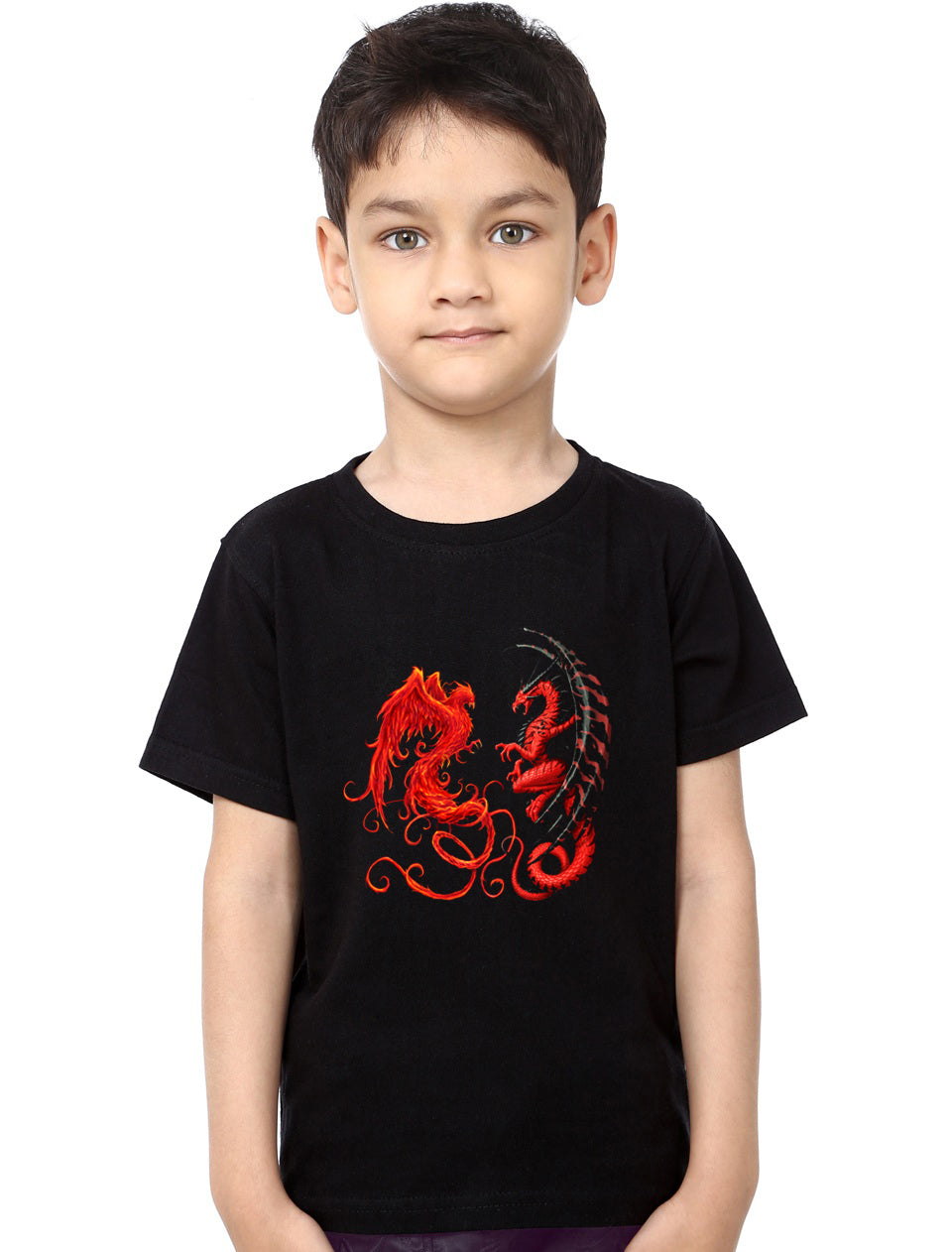 Phoenix Vs Dragon Black T-Shirt