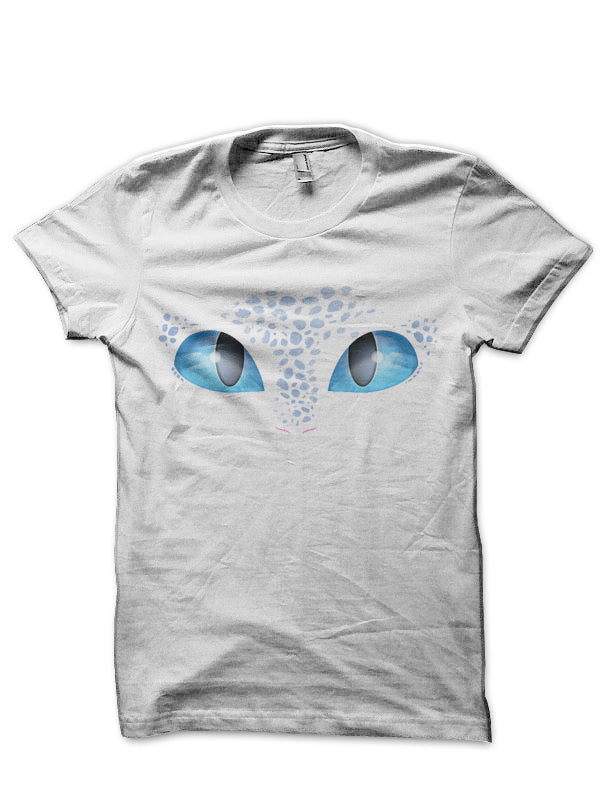 Light Fury Eyes (How to Train Your Dragon 3) White T-Shirt