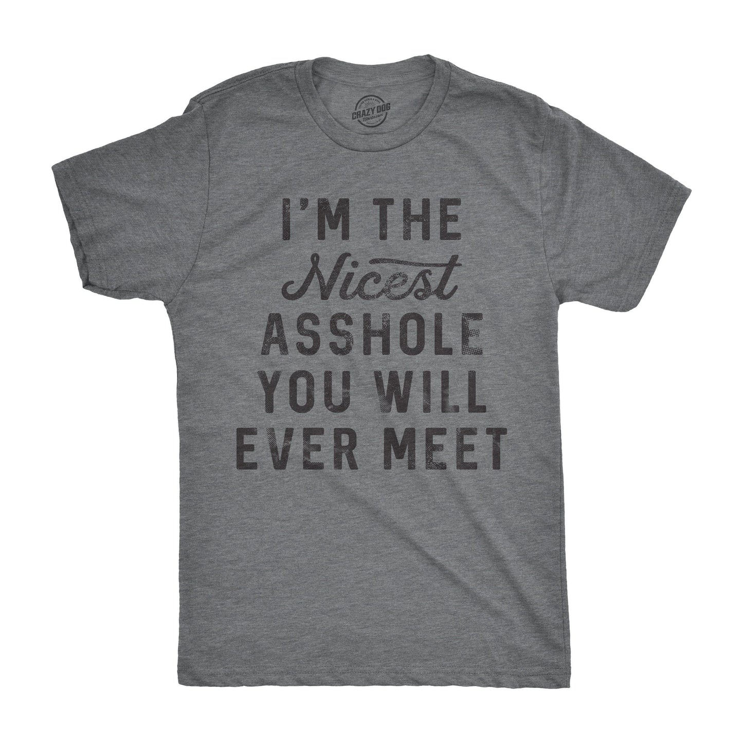 I'm the Nicest Asshole You Will Ever Meet Men's Tshirt