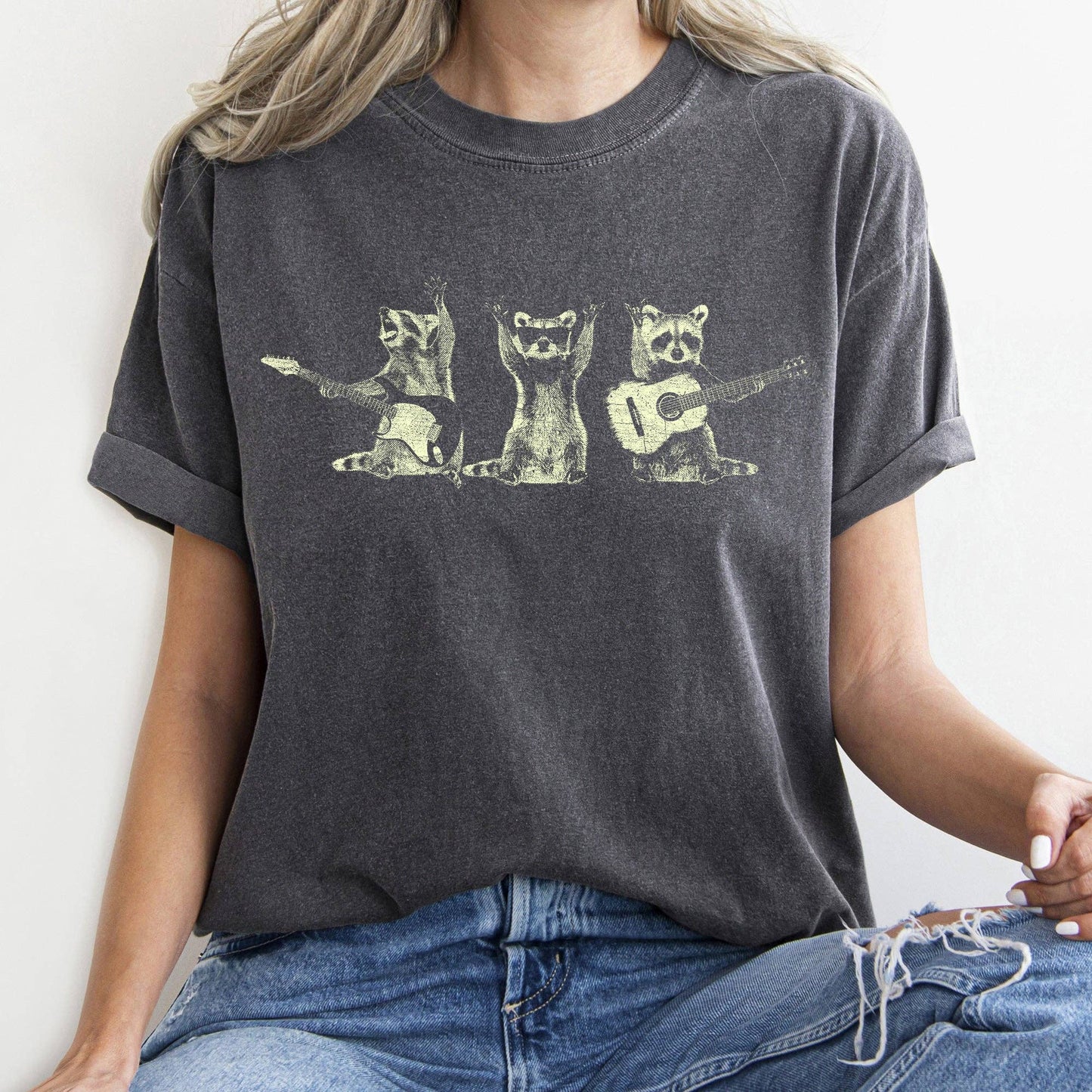 Raccoon Band Vintage T-Shirt