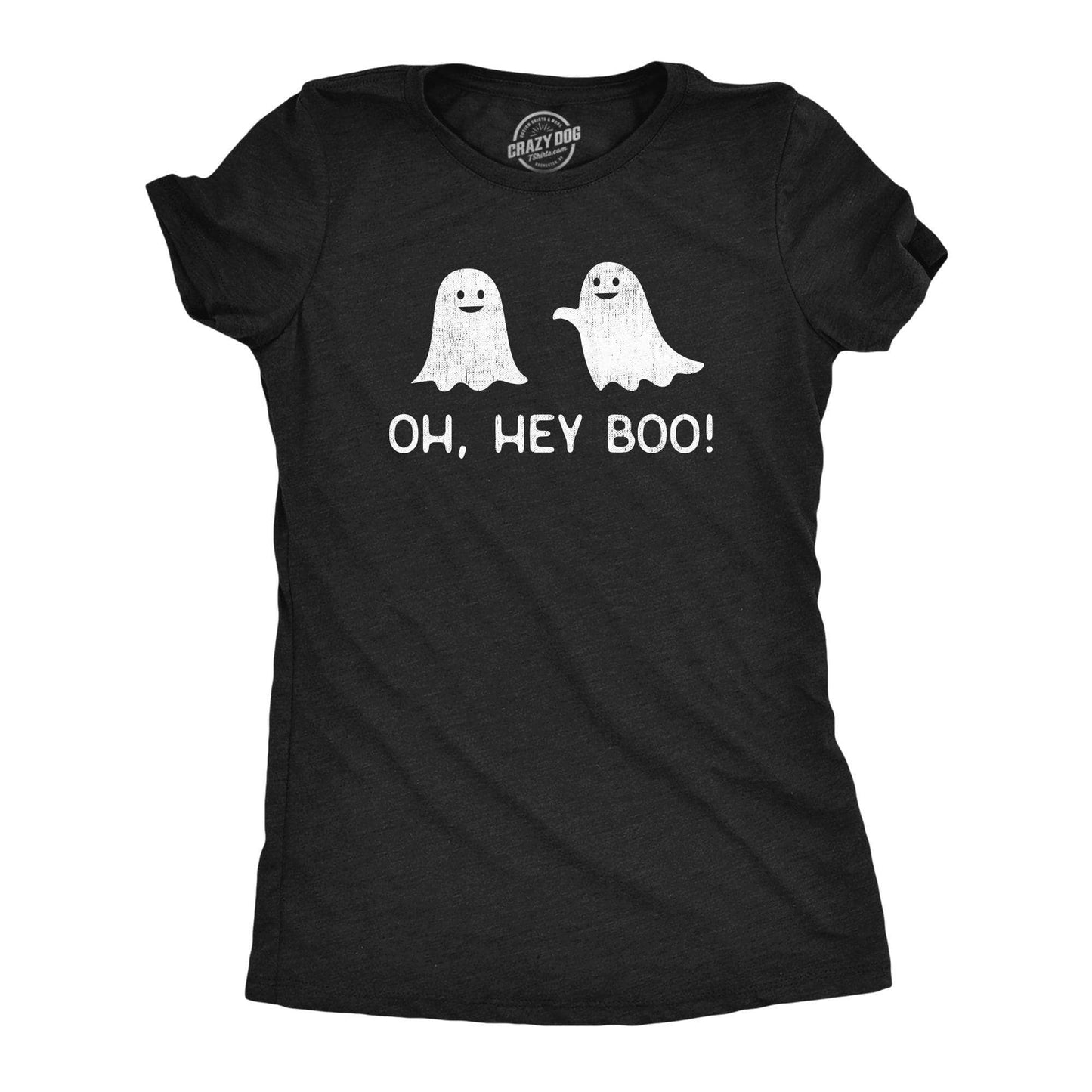 Oh Hey Boo Women's Tshirt Halloween Graphic Tee Western Plus