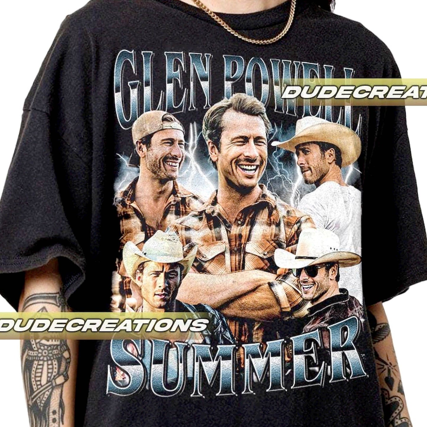 Glen Powell Summer Vintage T-Shirt, Unisex Gift For Fans