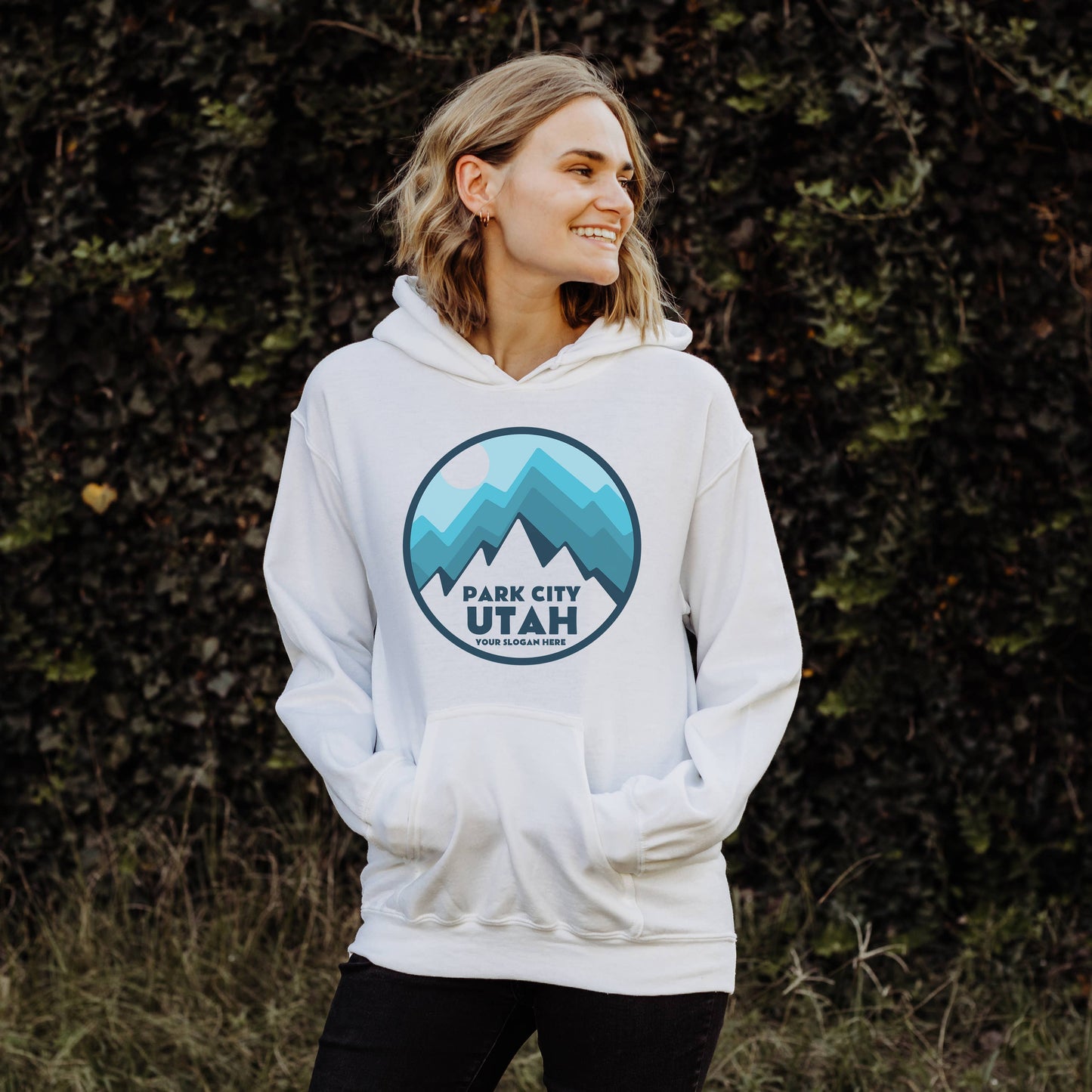 Customizable Blue Mountains Hoodie | Sizes S-2XL