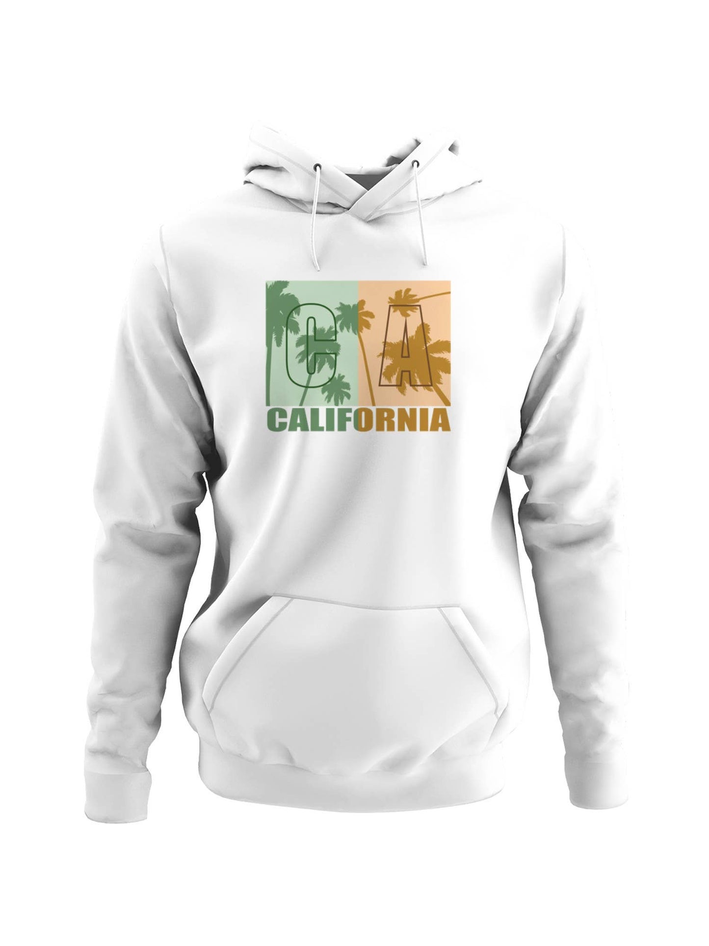 California Palm Tree Art Men's Hoodie