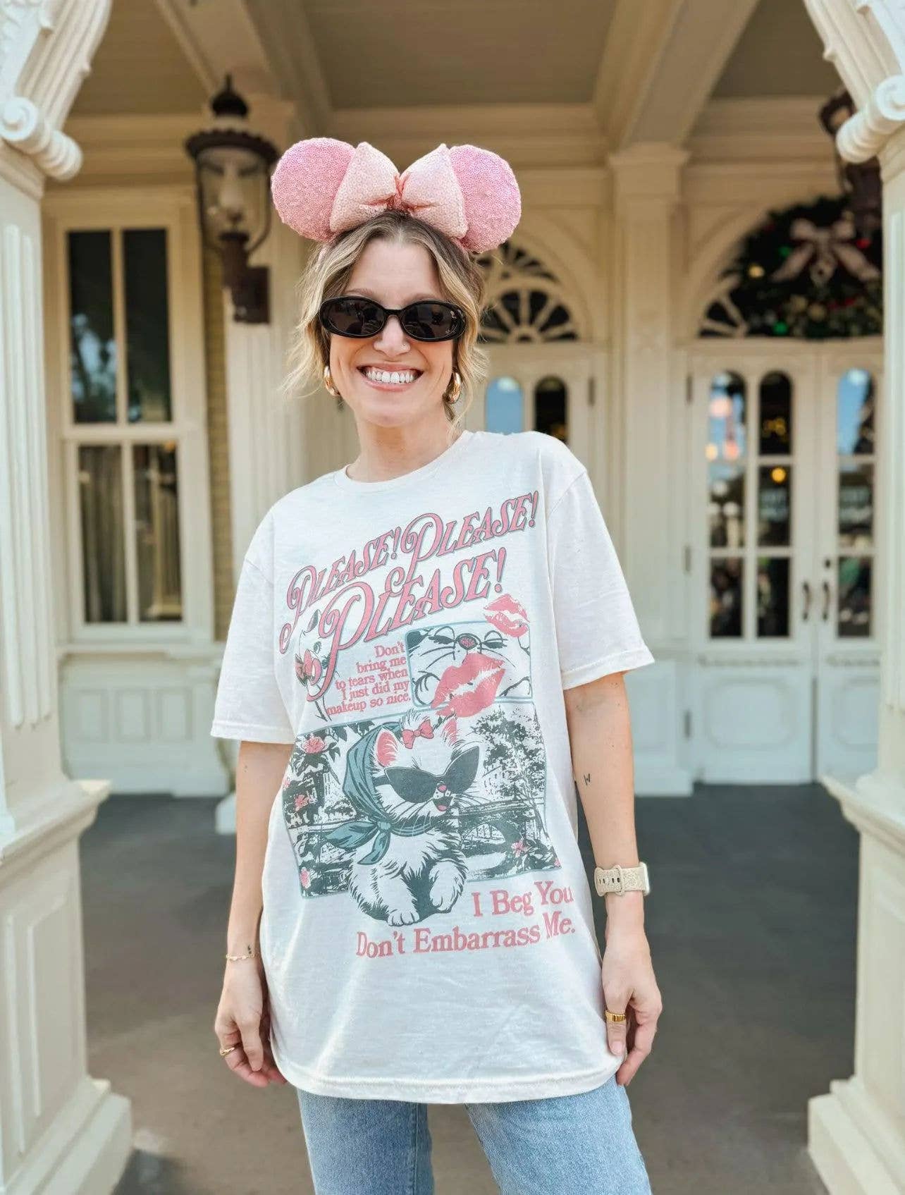 Marie Tee, Theme Park Tshirt, Cat Design