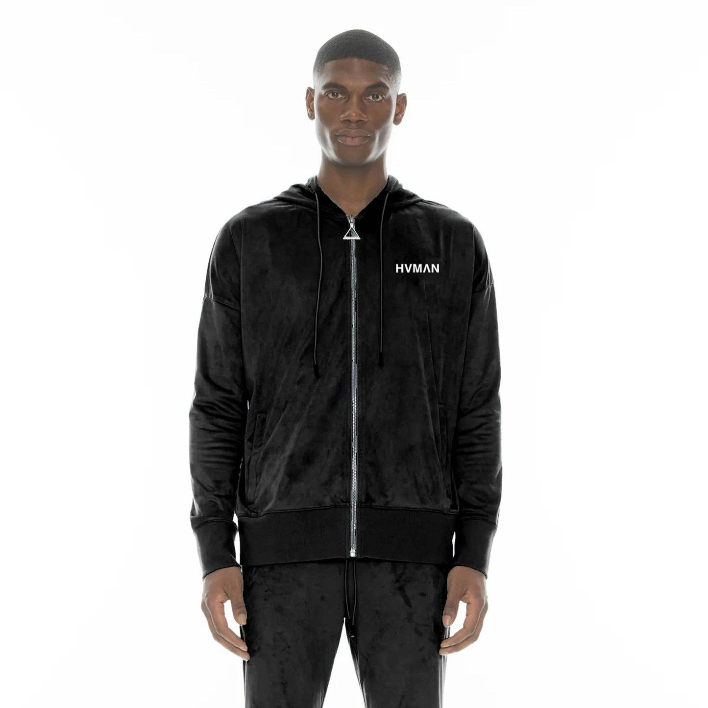 Microfiber Hoodie in Black