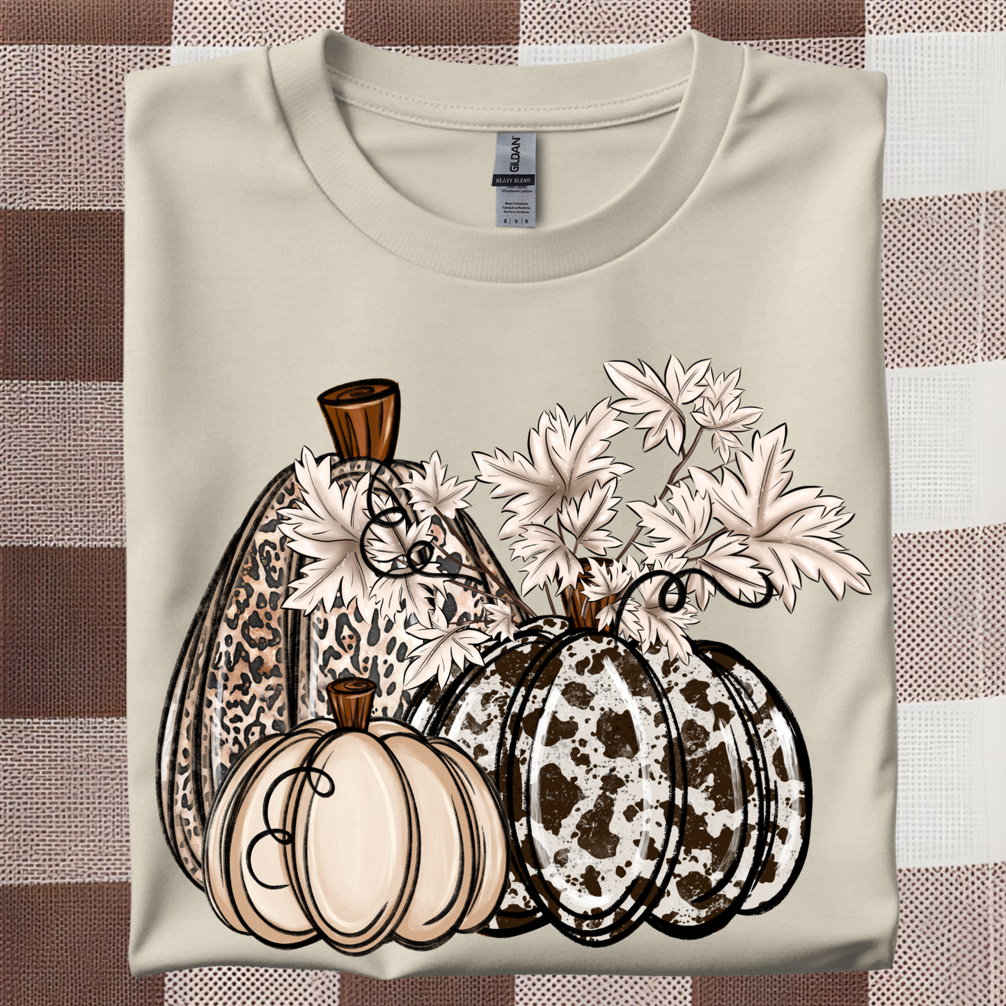 Fall Cowhide Pumpkins Tshirt