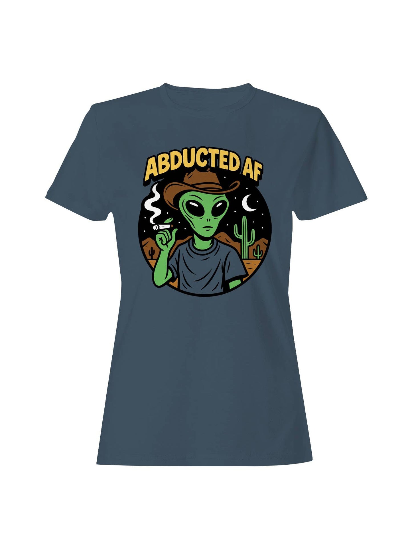 Alien Abducted Cowboy Night Women's T-Shirt