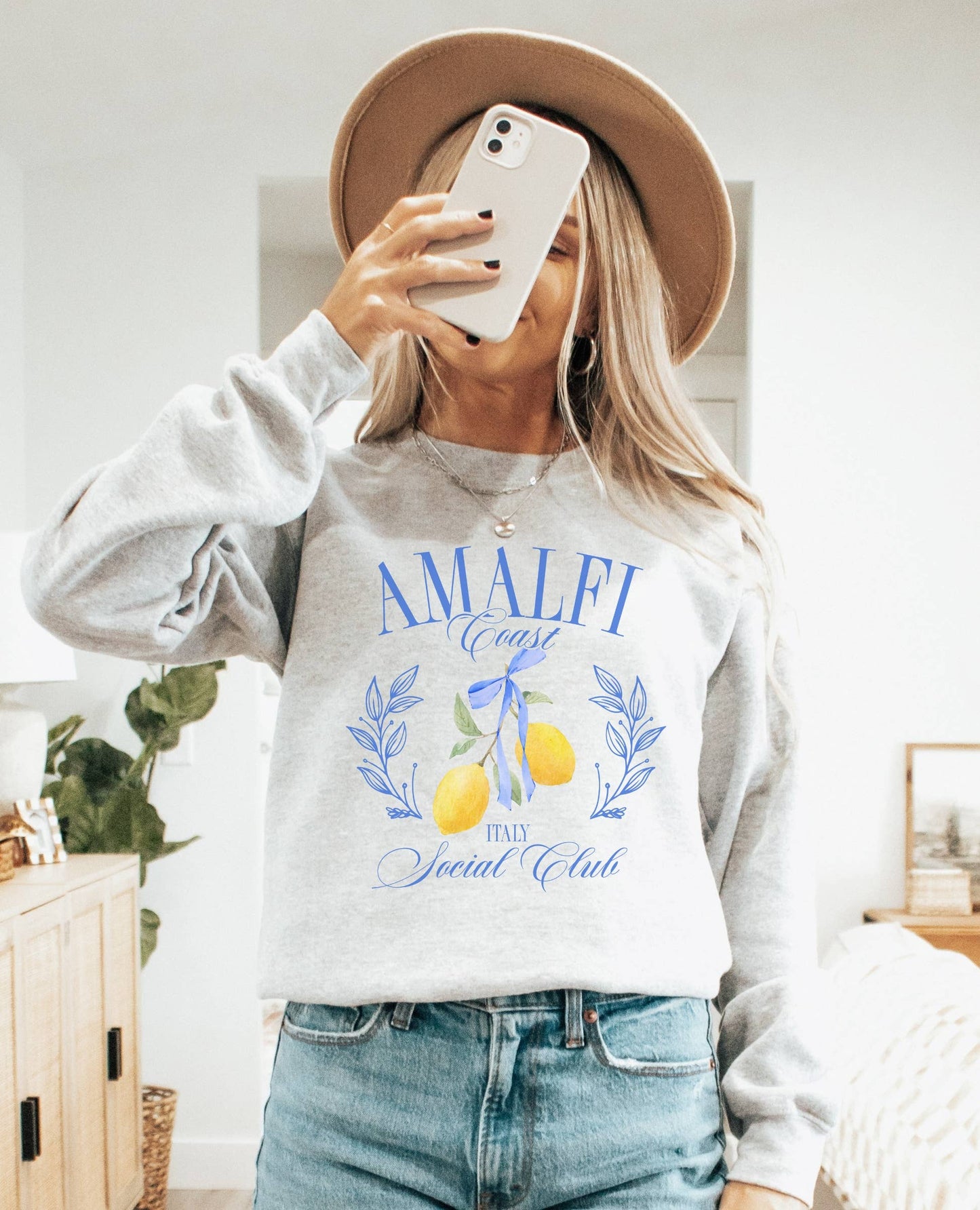 Amalfi Social Club Crew Neck Sweatshirt