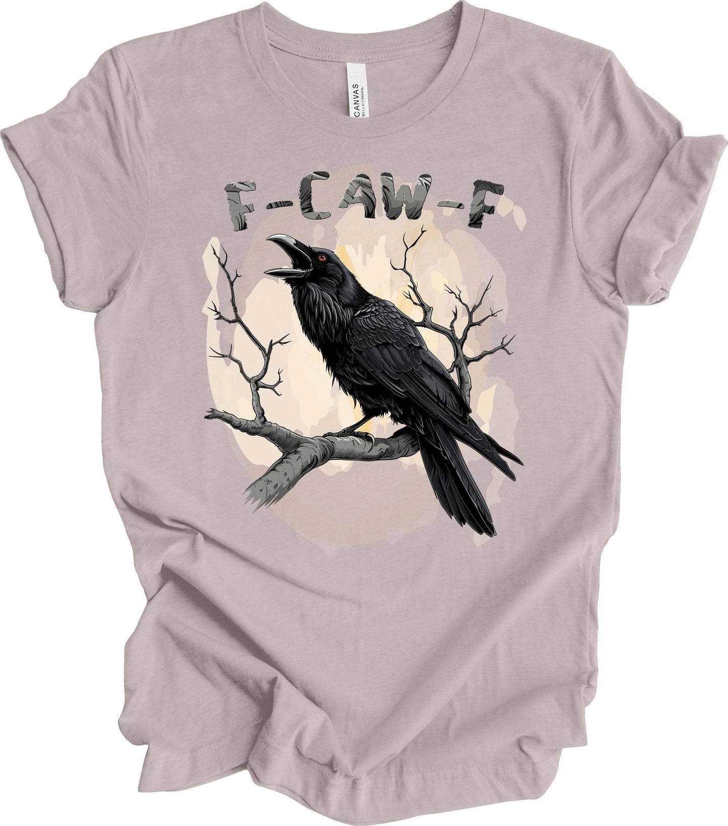 F-Caw-F Funny Crow Unisex Tee, Plus Sizes Available