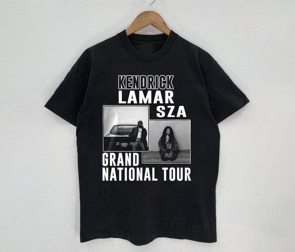 Kenrick and Sza 2025 Tour Hip Hop Rapper Concert Shirt