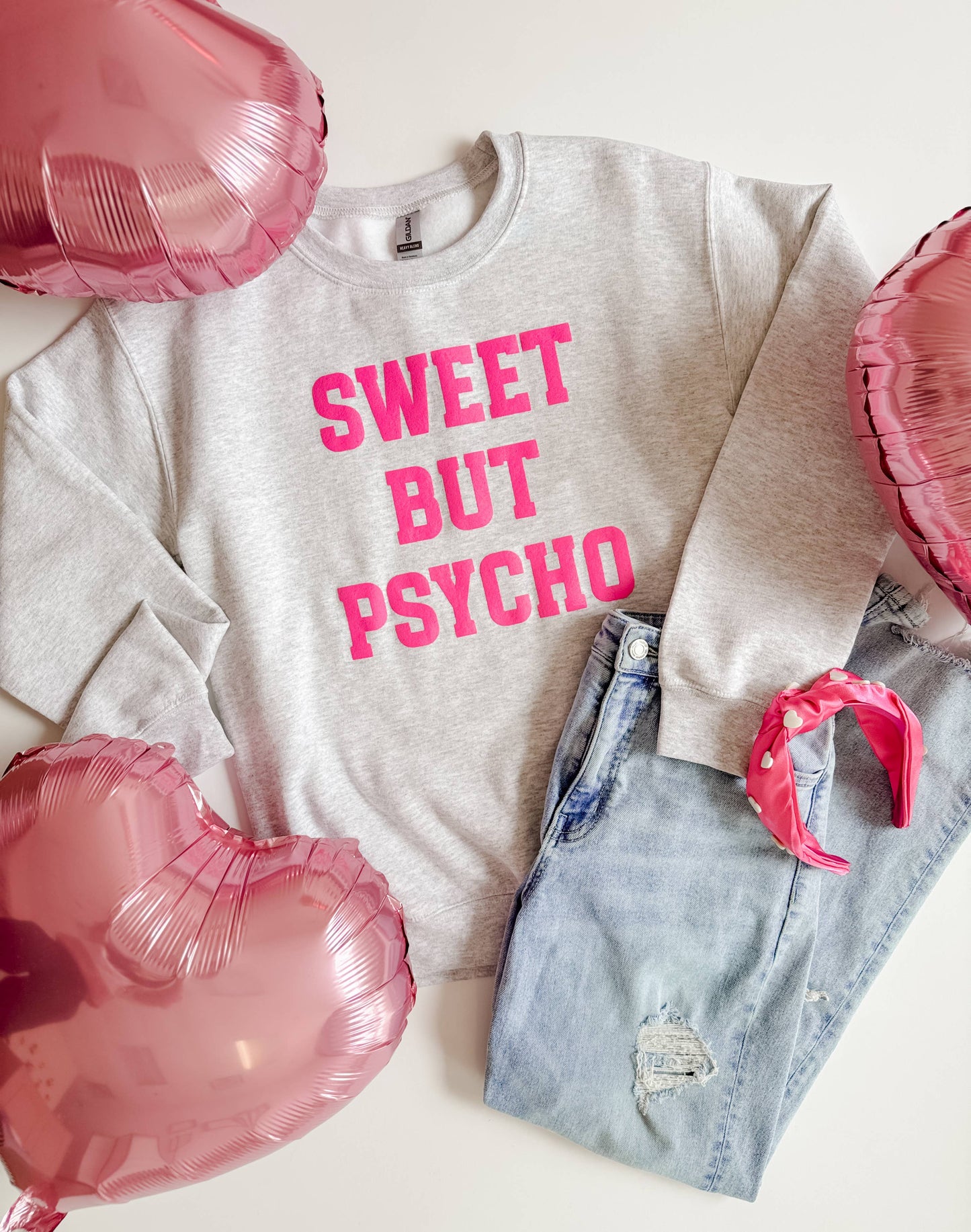 Sweet But Psycho Sweatshirt, Valentine's Crewneck, Valentine