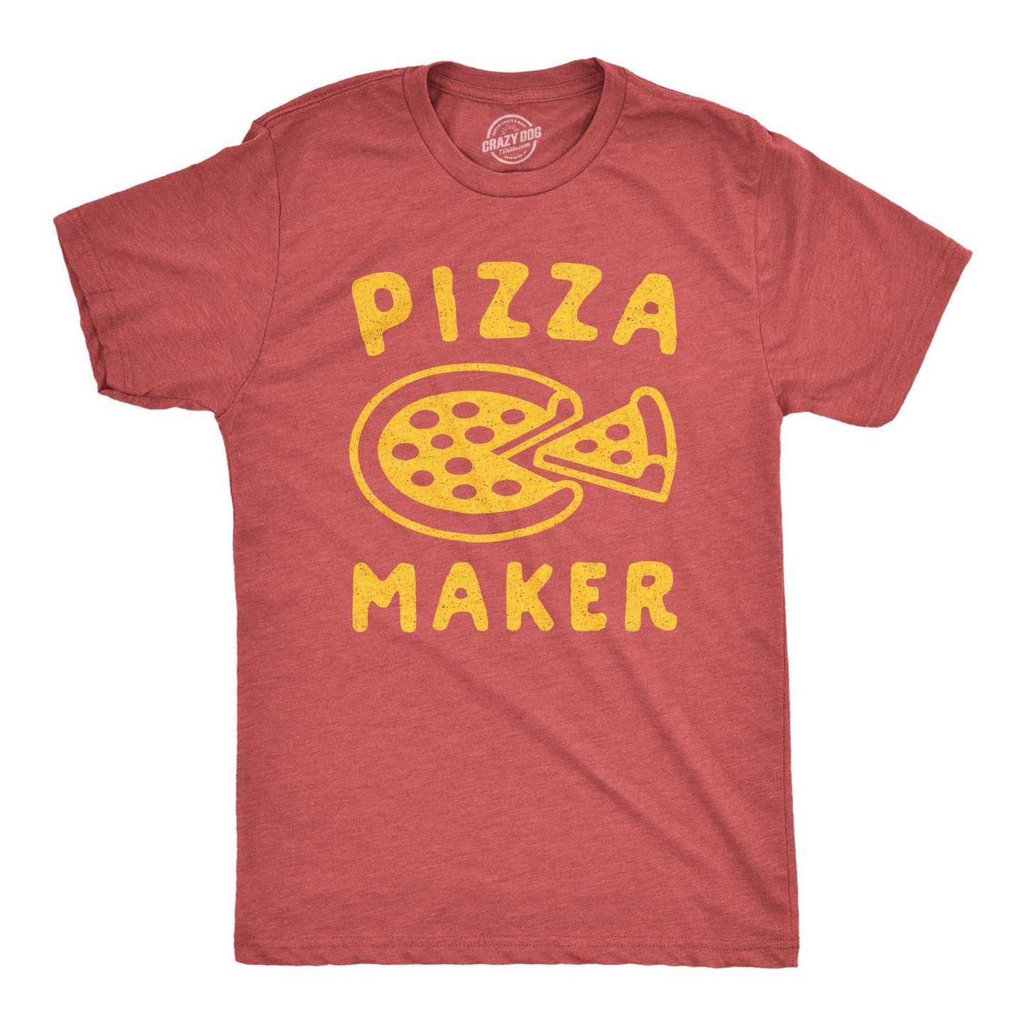 Pizza Maker Men's Tshirt Food Graphic Tee Western T