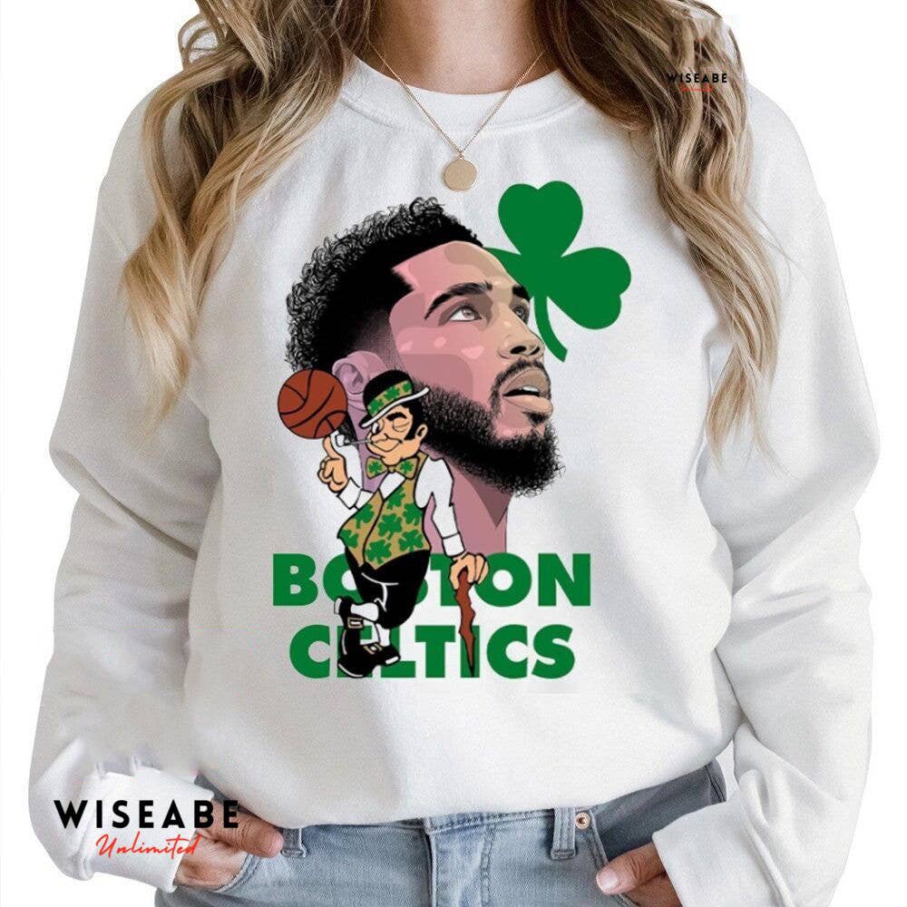 Nba Boston Celtics Jayson Tatum and Lucky Mascot Sweatshirt