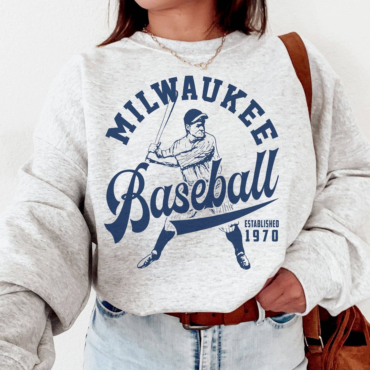 Vintage Brewers Est 1970 Baseball Sweatshirt, Retro Milwauke