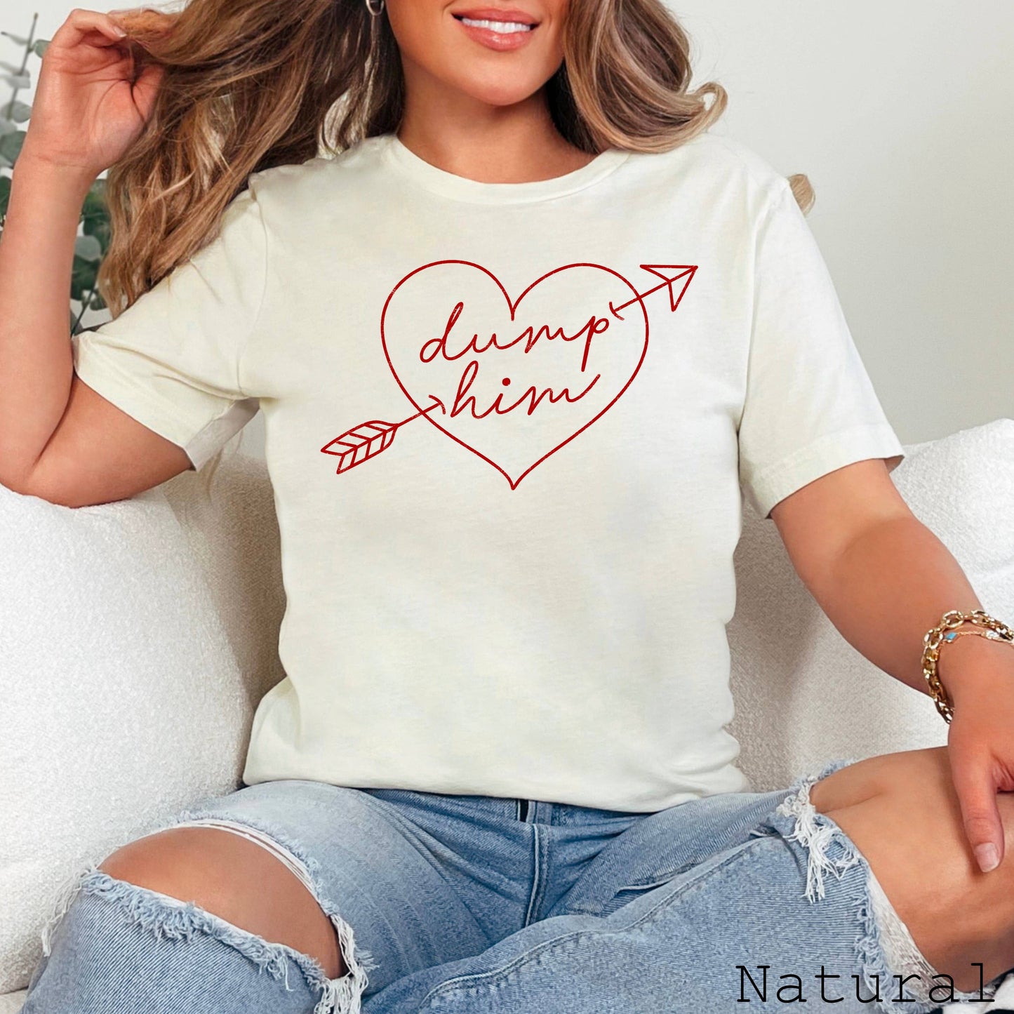 Dump Him Anti-Valentine Graphic Shirt | Bella Canvas Tee