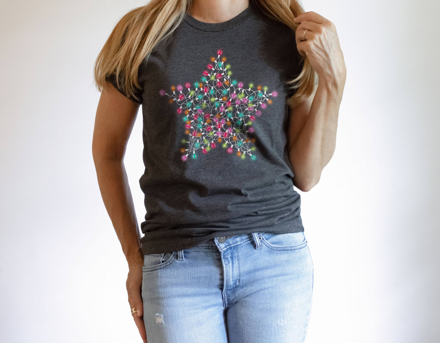Star Lights Tee | Christmas | Sizes XS-2XL