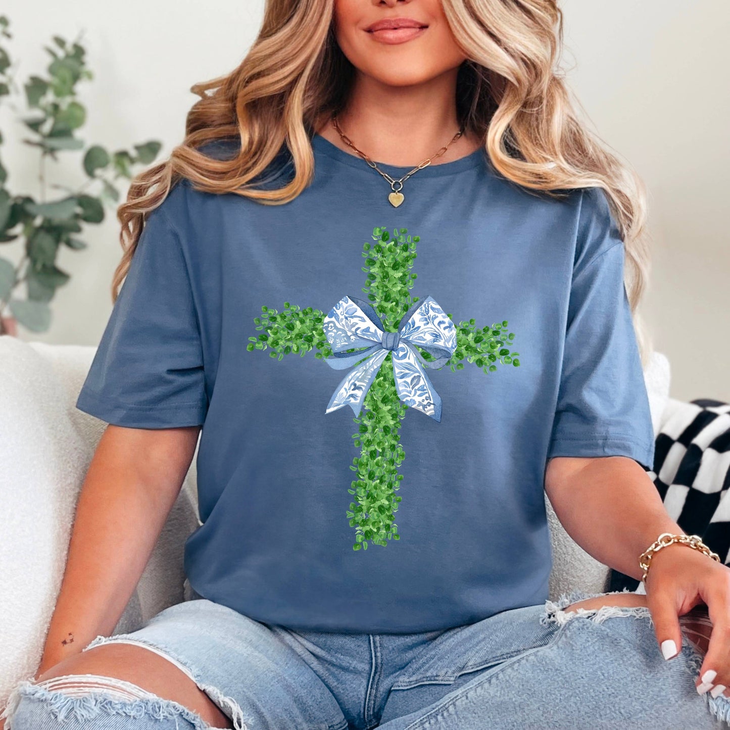 Easter Graphic Shirt | Easter Cross Graphic Tee | Gildan