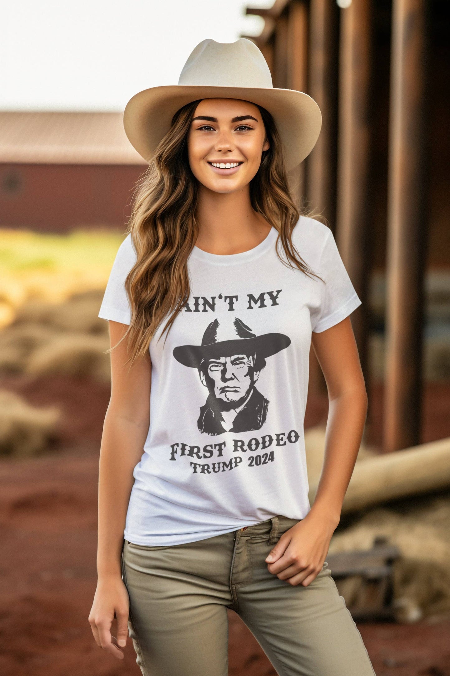 Trump 2024 Shirt - Ain't My First Rodeo Cowboy Maga Tee