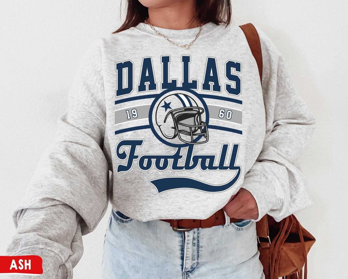 Vintage Dallas Football T-Shirt Sweatshirt For Cowboys Fans