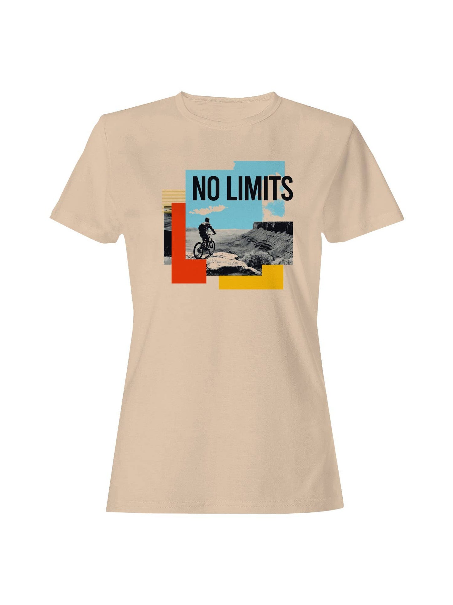 No Limits Adventure Cycling Art Women's T-Shirt