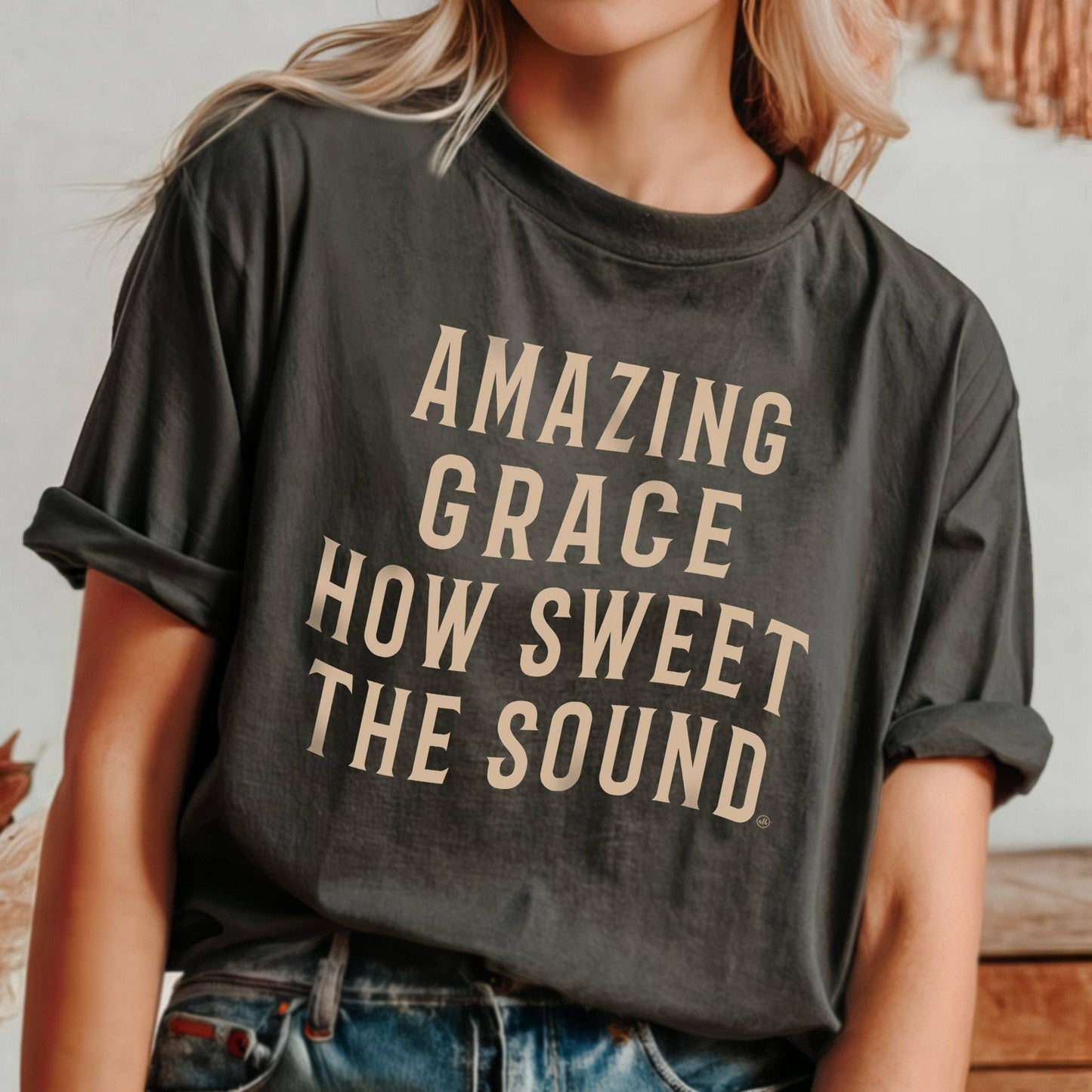 Amazing Grace How Sweet the Sound Christian Tee