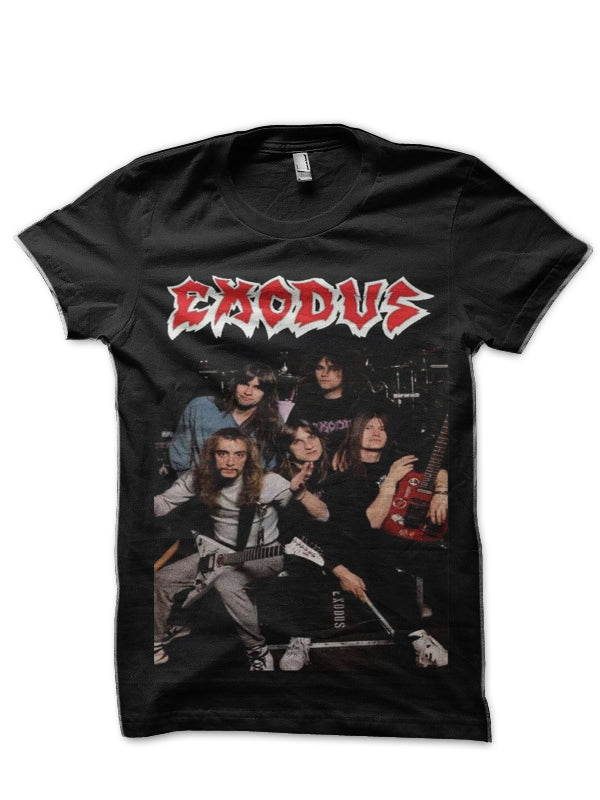 Exodus Half Sleeve Black T-Shirt